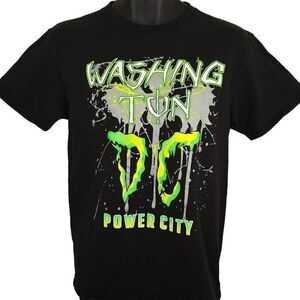 Vintage Washington DC T Shirt Mens Size Small Black Y2K Power City Destination
